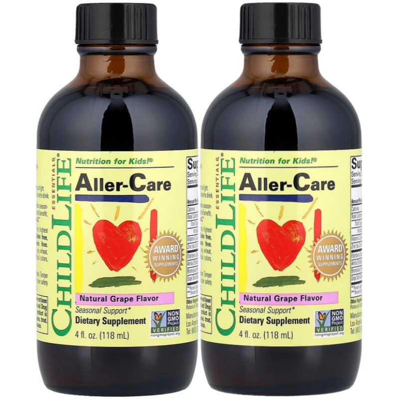 차일드라이프 <b>알러</b><b>케어</b> 포도맛 시즈널서포트 118ml 2개 Aller Care