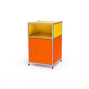 코낙 U236 캐비넷 모듈 협탁 가구 40x40x64 옐로우-오렌지