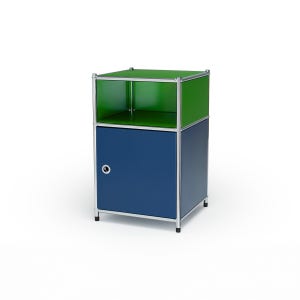 코낙 U236 캐비넷 모듈 협탁 가구 40x40x64 그린-블루