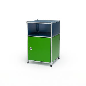 코낙 U236 캐비넷 모듈 협탁 가구 40x40x64 블루-그린