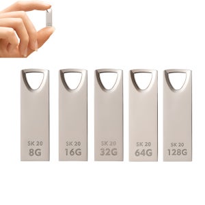 풀 메탈 바디USB 메모리 128G 내구성 슬림형 초소형 5년 품질보증 노트북 메모리