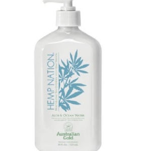 오스트레일리안골드 헴프네이션 탠 익스텐더 바디로션 알로에오션워터, 535ml, 1개