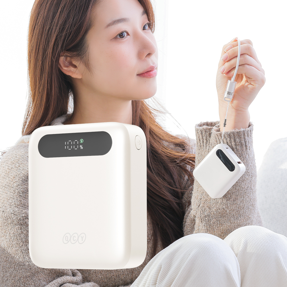 QCY AIR 기내반입 초경량 고속충전 보조배터리 충전기 휴대용 22.5W 10000mAh