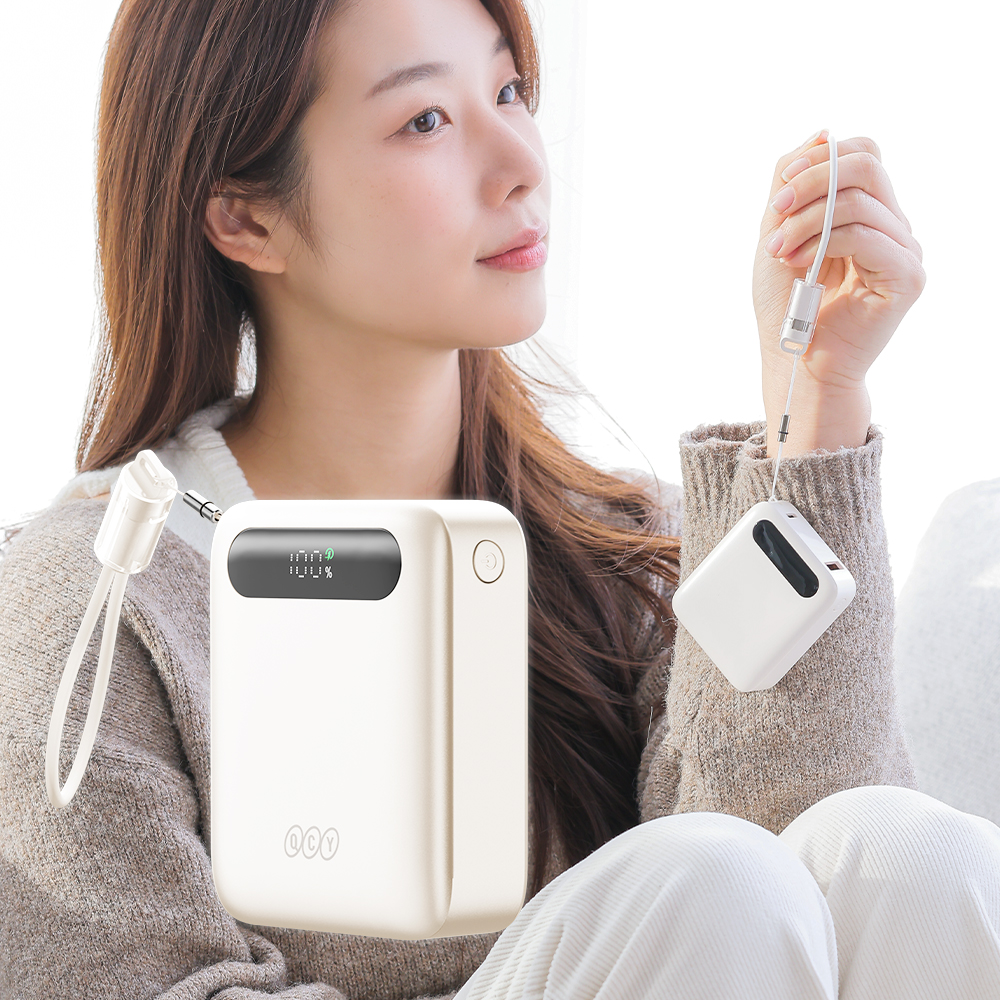 QCY AIR 기내반입 초경량 고속충전 보조배터리 충전기 휴대용 22.5W 10000mAh