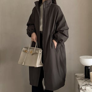 트렌치구스다운 구스롱패딩 여성구스롱패딩