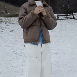 남자무스탕 가죽잠바 남자블루종 가죽점퍼