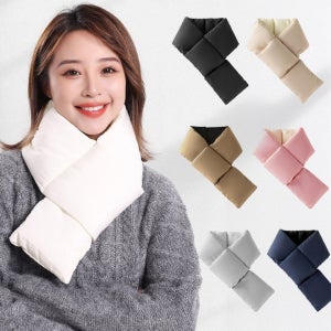 남녀공용 겨울 방한 경량패딩 목도리