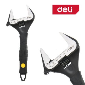 델리툴즈 블랙 광폭 몽키스패너 와이드 몽끼 멍키 스패너 250mm