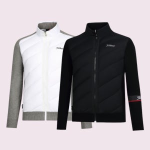 [타이틀리스트] 국내매장판 아울렛 남성 골프웨어 긴팔 방풍 다운 가디건