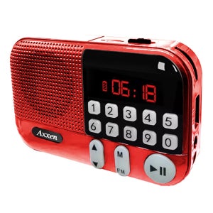 액센 효도라디오 휴대용 소형 100곡 수록 SUPER-7000-1