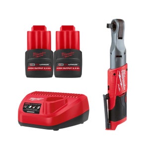 밀워키 M12 FIR12-252 충전 임팩 라쳇 12V 배터리(2.5) 2개 세트