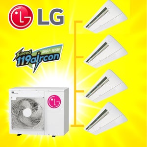 MUQ1102S25V 실내4대 18평or6평or 5평 2개 아파트천장형시스템에어컨 설치별도