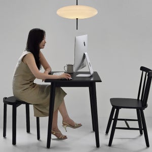 자야캠핑 포르보 블랙 원목 정사각형 2인용 4인용 카페 식탁 테이블 600