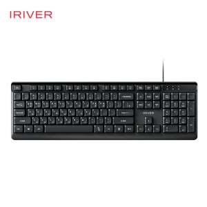 아이리버 항균처리 오피스기어 생활방수 키스킨 저소음 유선 키보드 K101 블랙, 멤브레인
