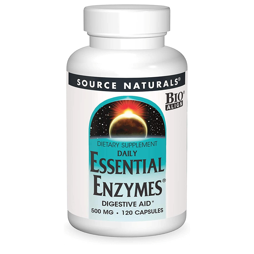 소스내츄럴스 <b>데일리 에센셜 엔자임 500mg</b> 120정 베지 캡슐