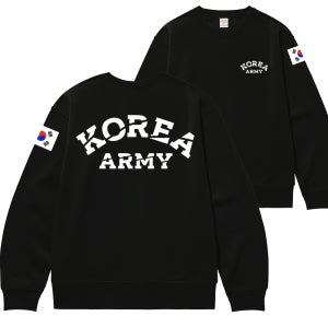 로카 기모 맨투맨 KOREA 대한민국 디자인 티셔츠 앞 뒤 아치 코리아