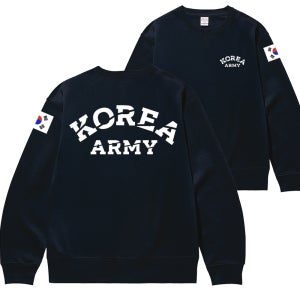 로카 기모 맨투맨 KOREA 대한민국 디자인 티셔츠 앞 뒤 아치 코리아