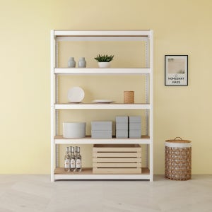 선반 수납선반 5단 무타공 팬트리 다용도 랙 홈던트하우스 300x300x1050