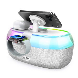 3in1 맥세이프 무선 충전기 블루투스 무드등 갤럭시 애플 충전기 워치 BT15WLED