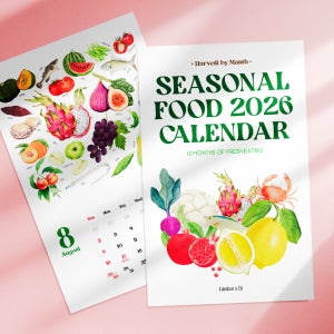 2026년 제철음식 달력 런던앤코 제철 달력 캘린더 Large / Small /탁상형