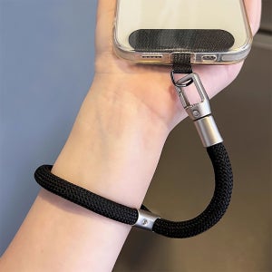길이조절 로프 손목 스트랩 태그홀더 분실방지 해외여행 준비물 블랙