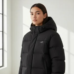 (국내매장판) 여성 액티브 시그니처 숏다운 구스다운 NBNPF4W062