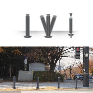 인도 차량진입금지 보행자 안전사고방지 횡단보도앞 볼라드 어린이집