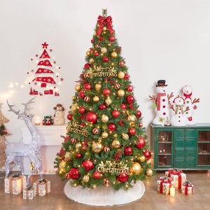 Wish New솔잎혼합 크리스마스트리세트 3M 리모컨전구