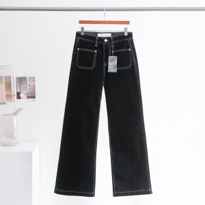 리브헨 벨벳버전 본딩 기모안감 앞포켓 히든밴딩 세미와이드 스판 팬츠