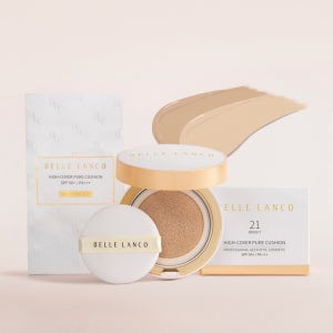 벨르랑코 하이커버퓨어 쿠션팩트 커버력좋은 승무원 쿠션 에스테틱전용 4. 네츄럴 23호 본품+리필용, 13g