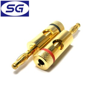 신길전자 바나나 플러그 스피커선 연결짹 스피커단자 2개 1조