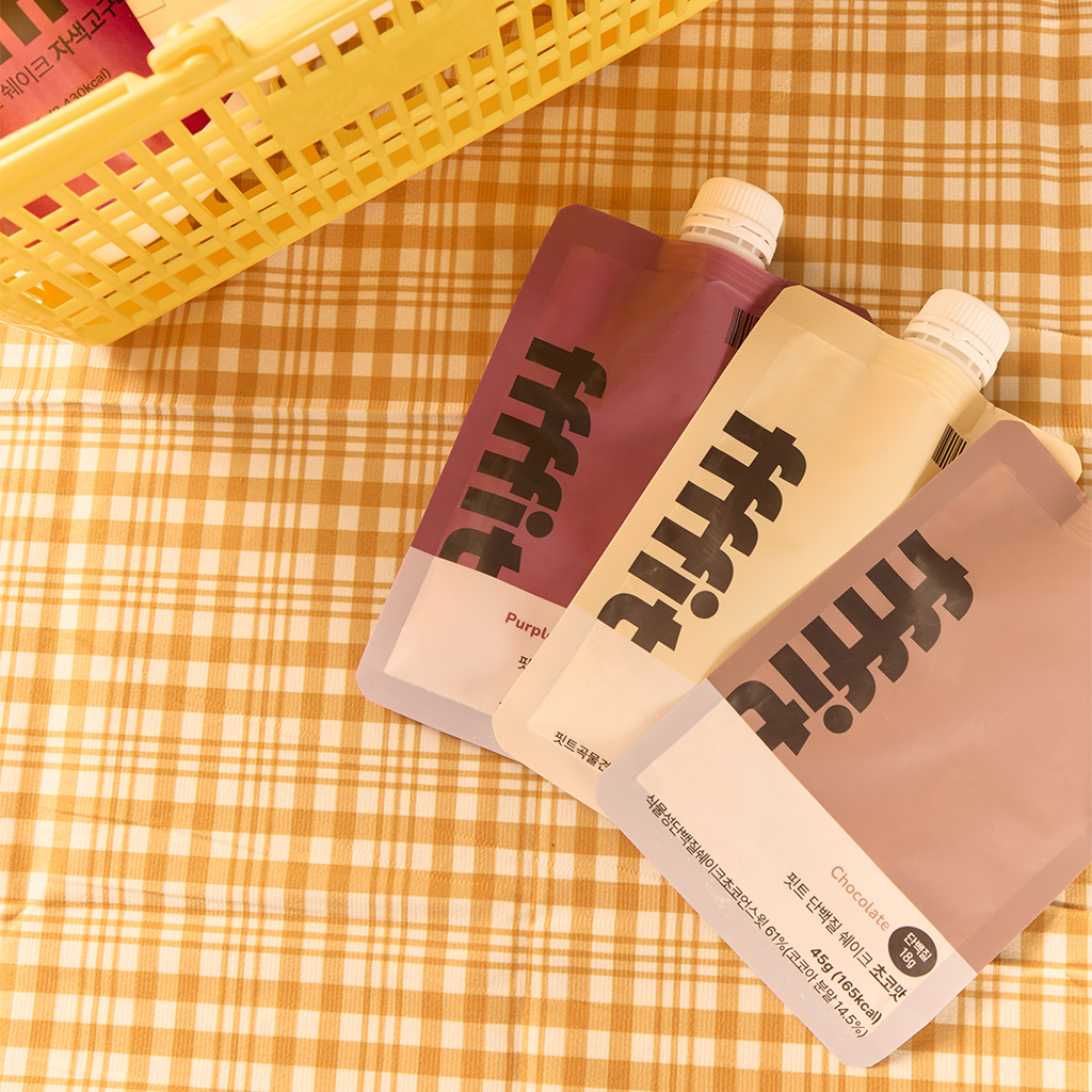 핏트 단백질 쉐이크 식물성 맛있는 다이어트 체중조절 저당 보충제 한끼 자색고구마맛 외 2종