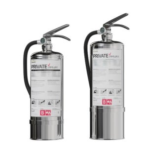 프라이빗 소화기 리튬배터리 테스트 B급 인증 약제용량 2L, 3L PRIVATE 전기화재 소화기