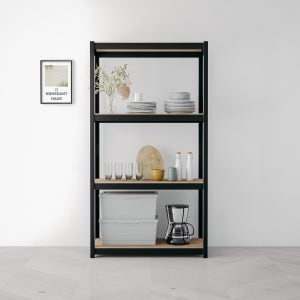 선반 수납선반 4단 무타공 팬트리 다용도 홈던트하우스 300x300x1200