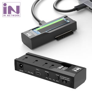 인네트워크 USB3.1 C to M.2 NVMe SSD SATA 클론 도킹 스테이션 컨버터 IN-SN235