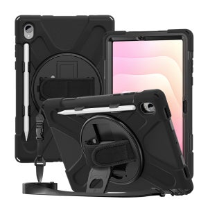 갤럭시탭 S11 케이스 범퍼 핸드 스트랩 라운드 아머 블랙, 탭 S11