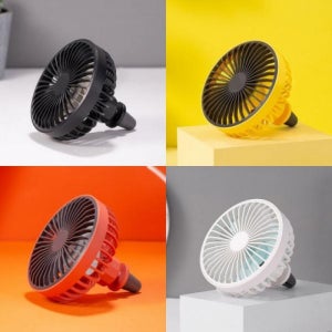 차량용 송풍구 LED 선풍기 GXZ-F829 3단조절 USB 미니 선풍기