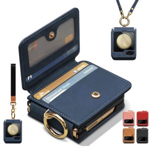 갤럭시 Z플립 케이스 힌지 보호 카인드 링 스트랩 2종 네이비, 갤럭시Z 플립7