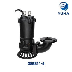 GSBS11-4 [ 15HP 삼상380V 100mm 주물 ] 청수용 삼상수중배수펌프