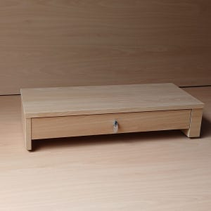 원목 서랍형 모니터받침대 KWM-600