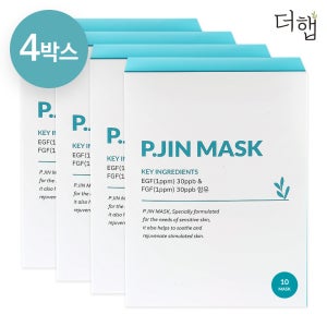 더햅 피진 마스크팩 수분마스크 얼굴팩 알로에팩 미백 주름개선 화장품 10매, 4개