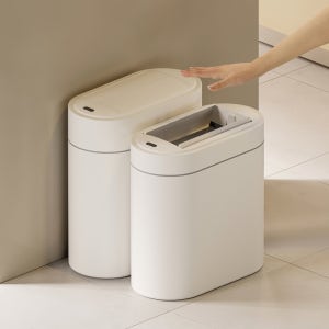 에어빈 완전밀폐 자동 센서 휴지통 냄새차단 욕실 화장실 쓰레기통 9L