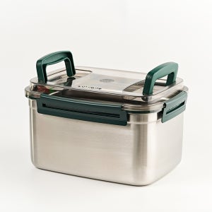 알레보 브리앙 스텐304 대용량 김치통 밀폐용기 10L(+진공판)