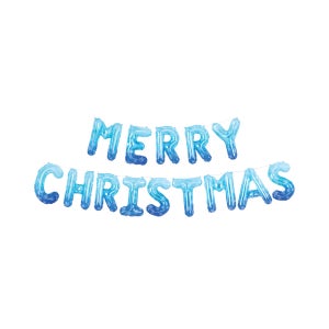 크리스마스 메리크리스마스 프로즌 알파벳 은박풍선 35cm