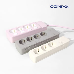 코니야 컬러 국산멀티탭 푸쉬탭 개별 스위치 3구 3m 4구 과부하차단 USB멀티탭