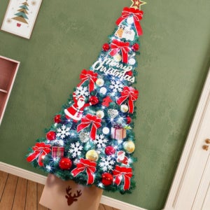 210cm 웰컴 산타 풀세트 매장크리스마스트리 전구포함