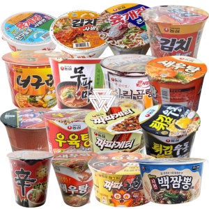 농심 큰사발 컵라면 육개장 신라면 짜파게티 새우탕 튀김우동 우육탕 사리곰탕 김치 1박스