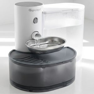 푸푸펫츠 강아지 고양이 무선 무필터 무소음 3시간마다 깨끗한 물 자동 급수기