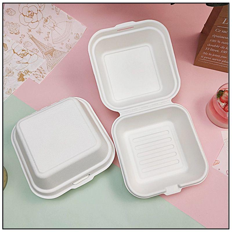 곰돌이 도시락통 포장 용기 <b>직장인</b> 일회용 디저트 화이트 도시락통 10개 사진과 <b>동일</b>