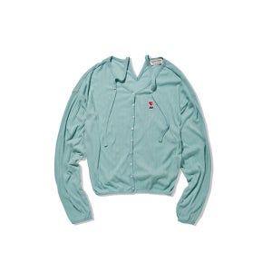 엠브레이스 패치 가디건 민트